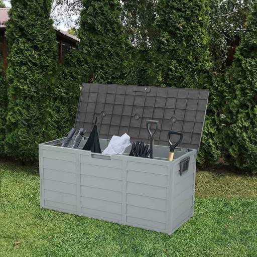 Caja baul para exterior con ruedas - MultiHogar UY